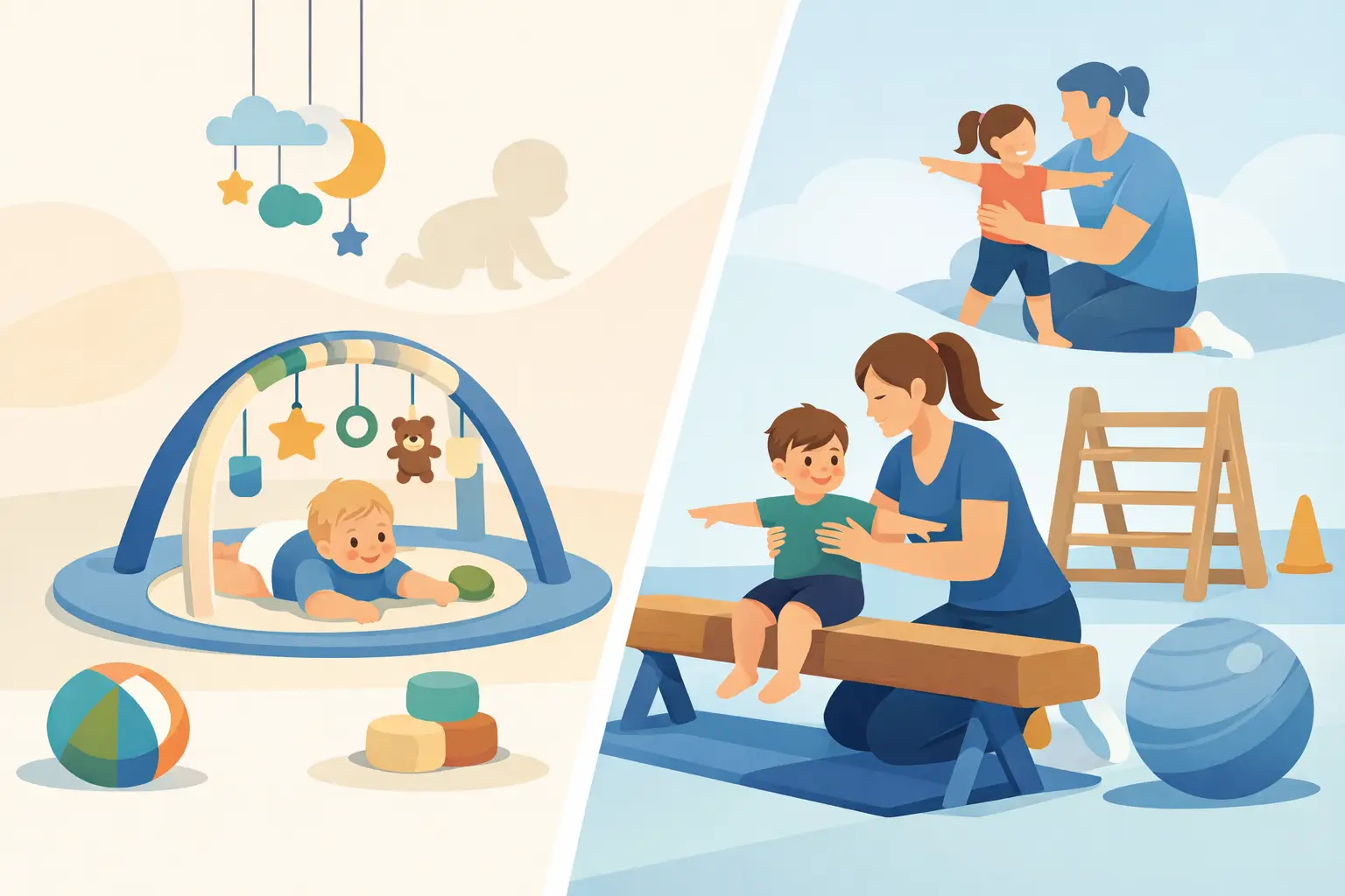 Babygymnastik versus Eltern-Kind-Turnen