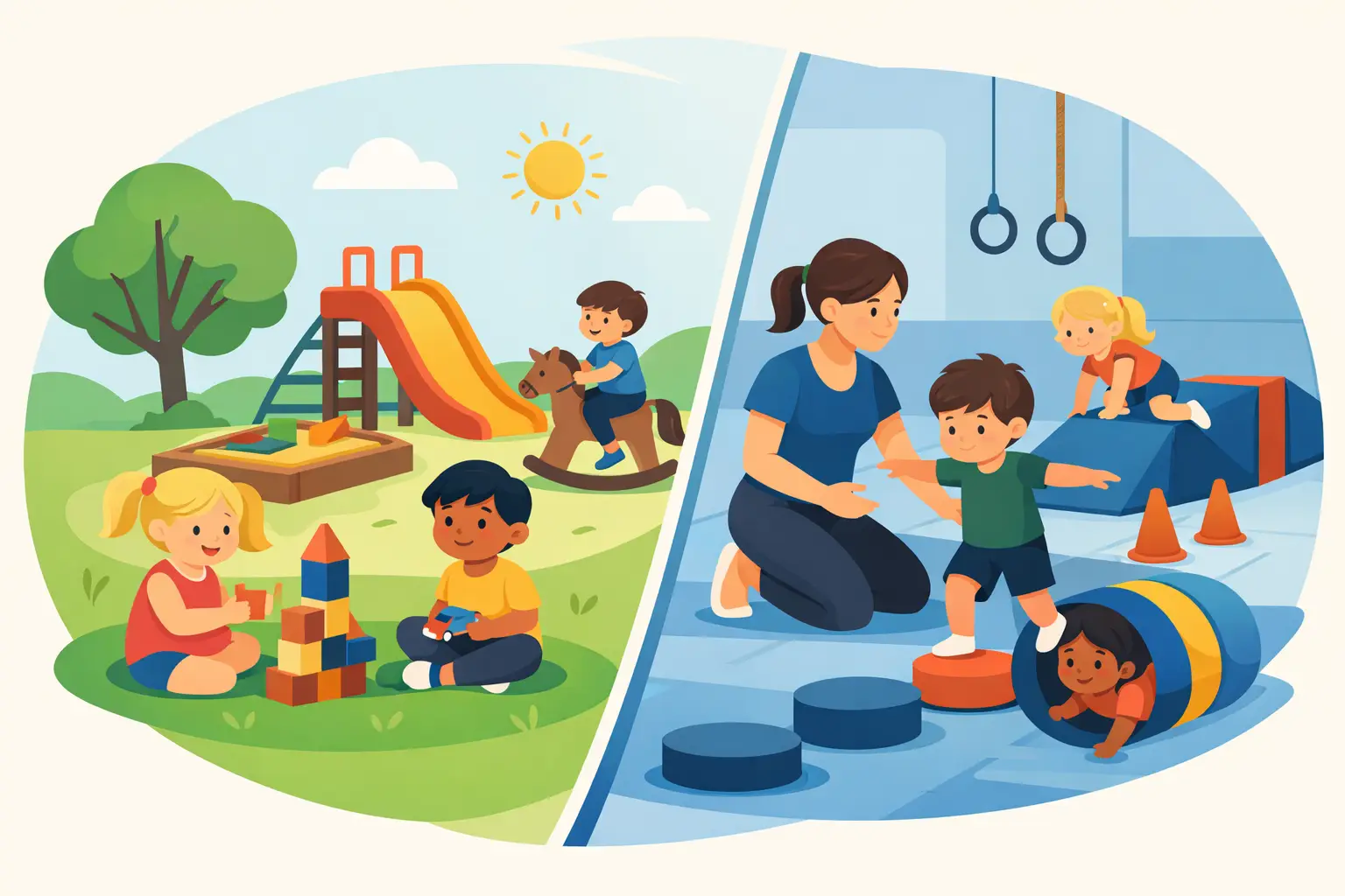 Freispiel oder Bewegungskurs für Kleinkinder?