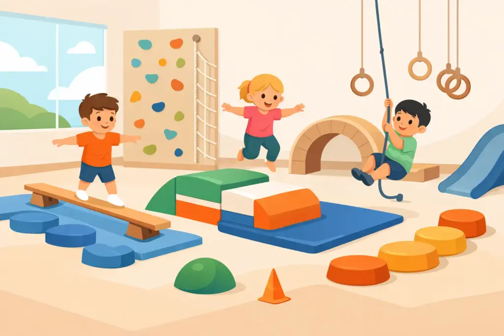 Ideen für Bewegungslandschaften für Vorschulkinder