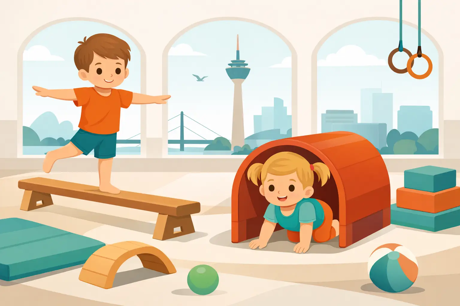 Kinderturnen Düsseldorf: Turnzwerge für Geschwister