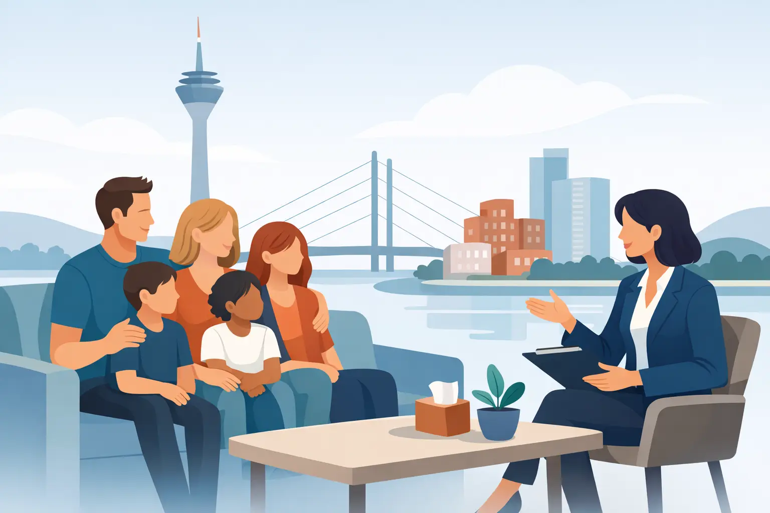 Patchworkfamilie Beratung Düsseldorf finden
