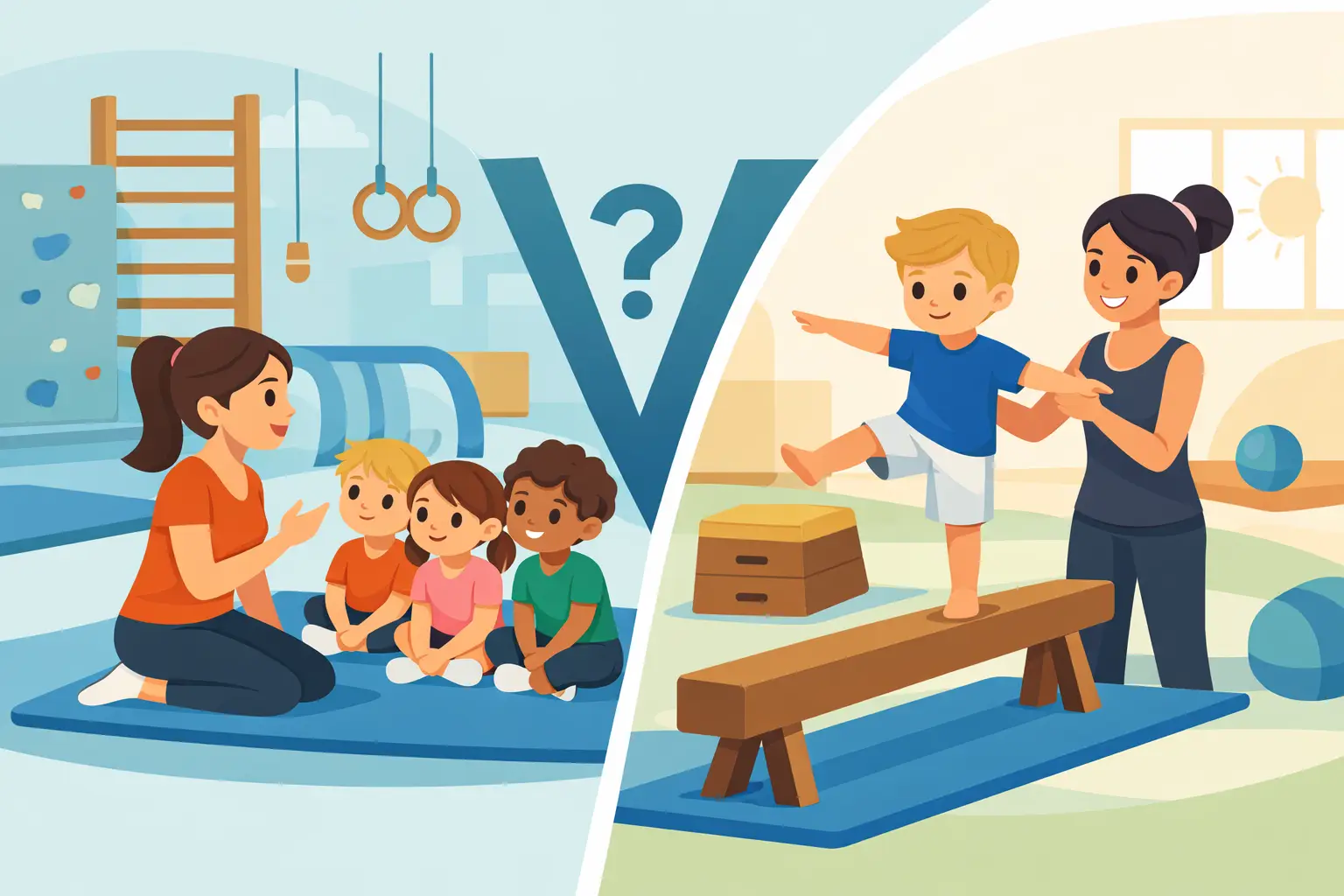 Vereinskurs oder Einzelbuchung beim Kinderturnen?