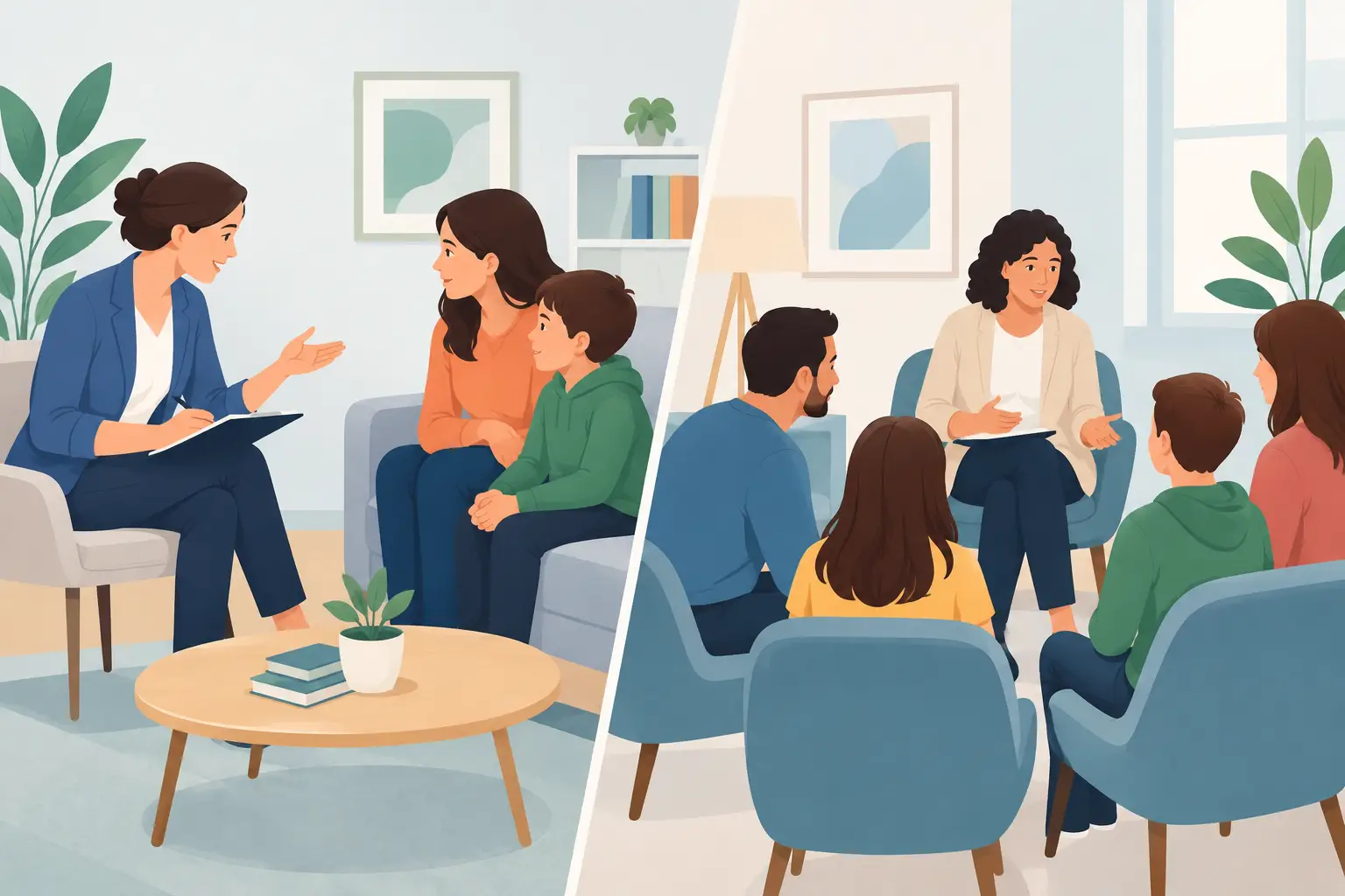 Erziehungscoaching versus Familientherapie